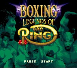 Boxing Legends of the Ring (Europe) Title Screen